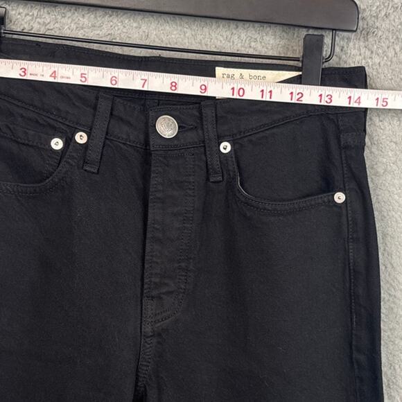 Rag & Bone Maya Jeans Black High Rise Slim Size 26 NWOT Designer Classic Style - Picture 5 of 13